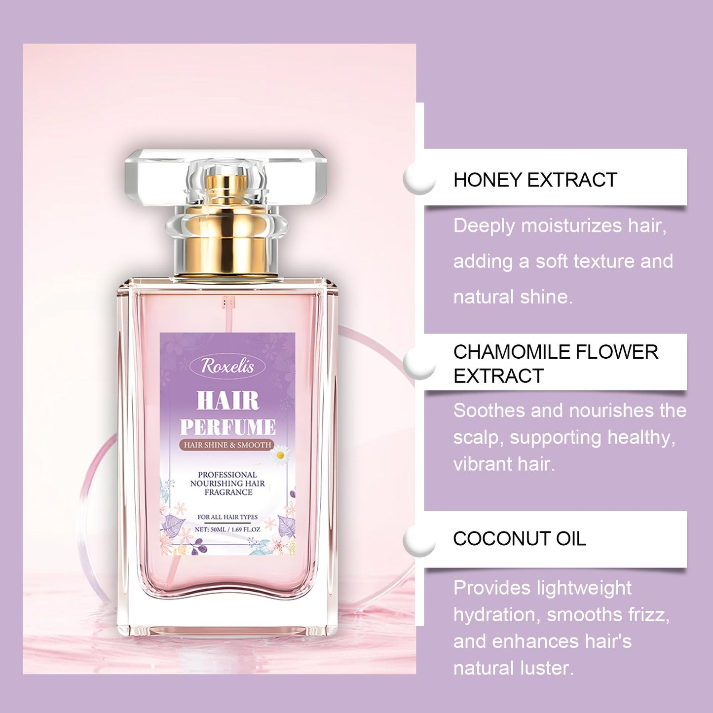 Moisturizing Hair Moisturizing Floral Fragrance Female Hair Care Perfume Spray